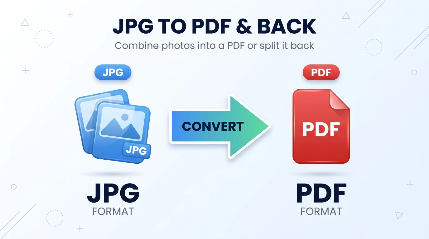 JPG to PDF and PDF to JPG